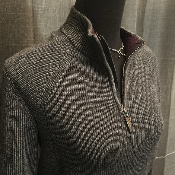 Gray Ted Baker Quarter Zip - Picture 2 of 5